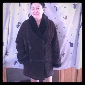 leather winter jacket